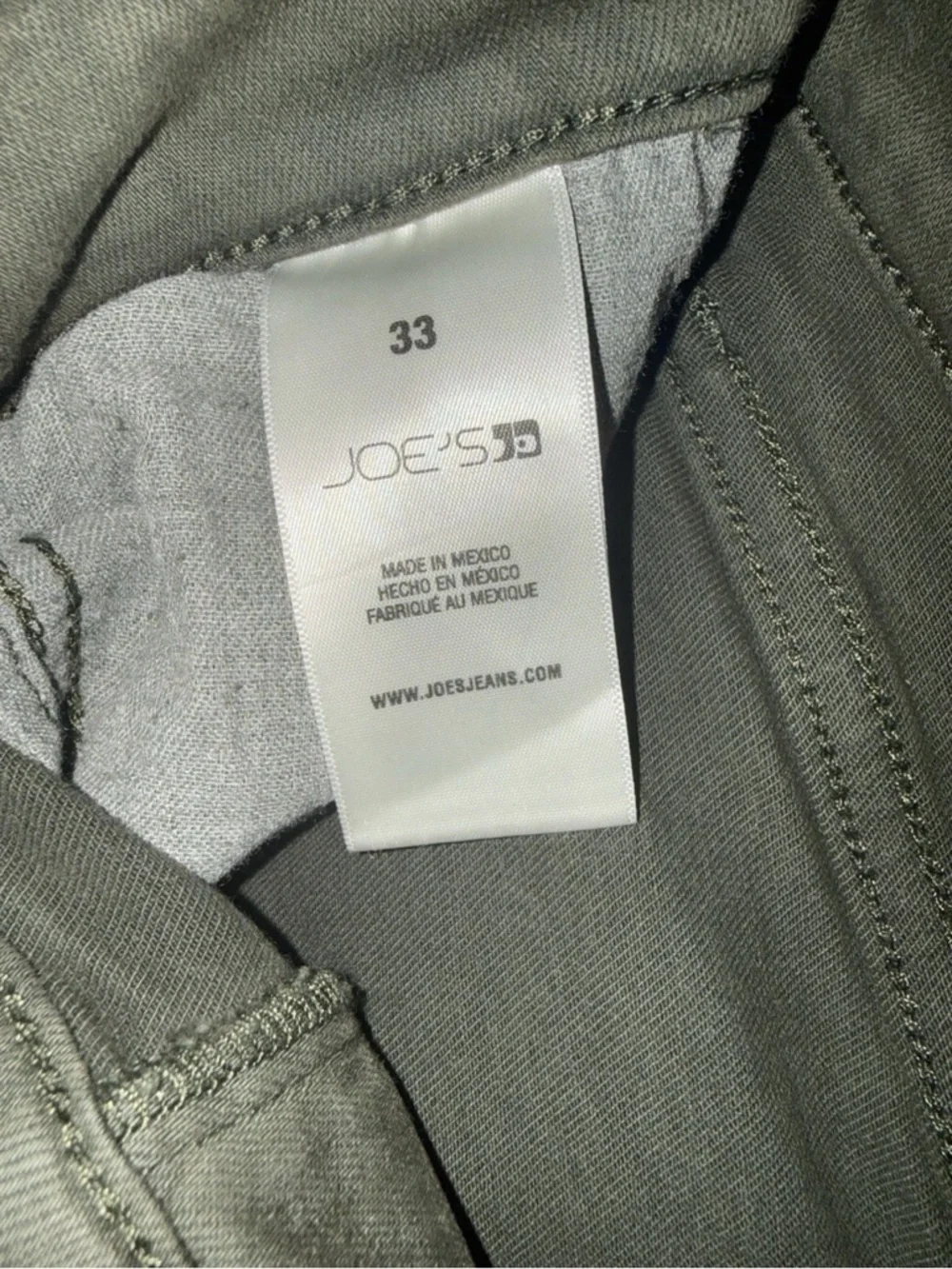 Joe's Jeans High Rise Bootcut, Nocturnal Olive Forest Green Womens Size 33